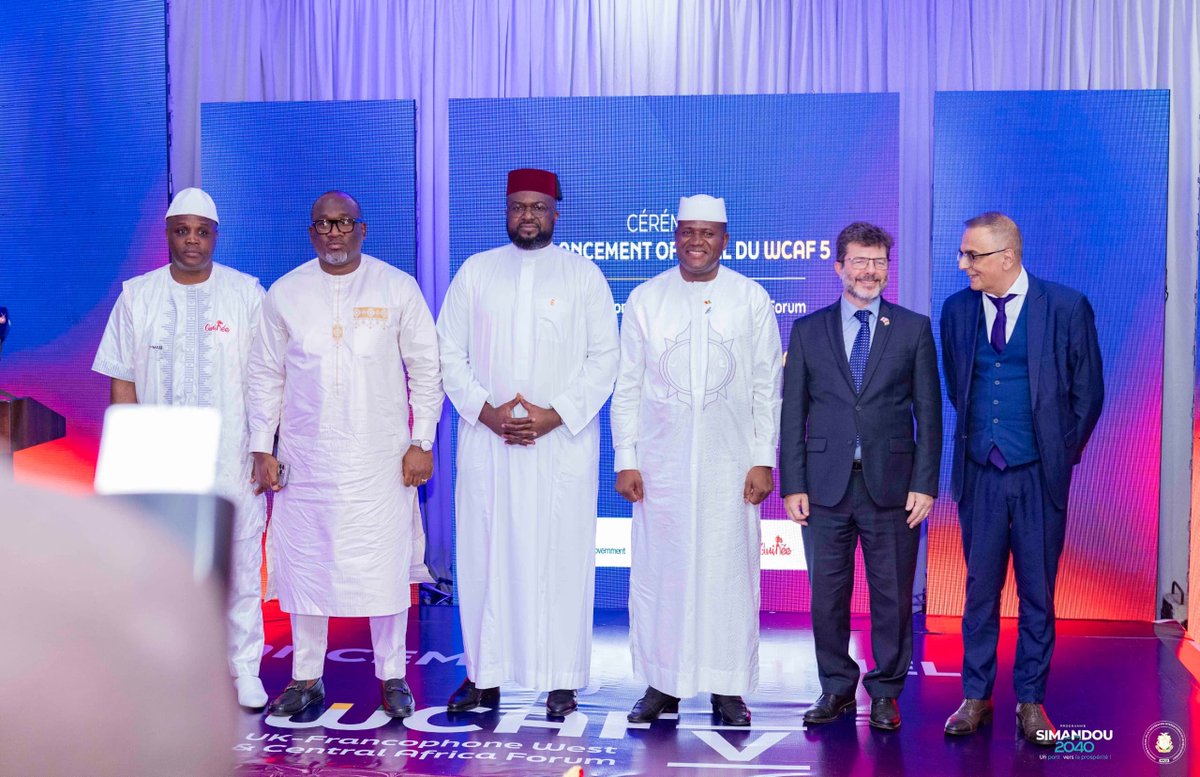 MpciGov's tweet photo. 🇬🇳 WACAF V : Conakry au cœur de la coopération économique Royaume-Uni–Afrique francophone. Du 19 au 21 octobre, +42 pays et 1 000 participants sont attendus pour transformer la coopération en investissements et projets.

https://t.co/3PwqCofe9P

#Guinée #MPCID #WACAFV #DMAInvest https://t.co/KphAqwJJhx