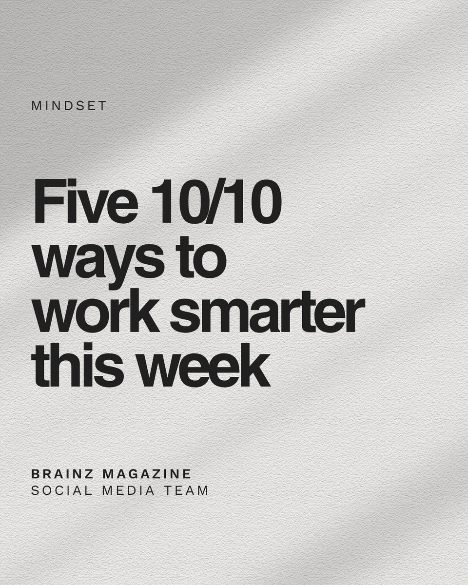 addisonthoxvtx's tweet photo. Send this to someone trying to do everything at once and wondering why nothing gets finished. Working smarter isn’t about cramming more into every hour. It’s about protecting your attention, prioritizing what matters and giving your brain space to https://t.co/HlYCj9mJ8p