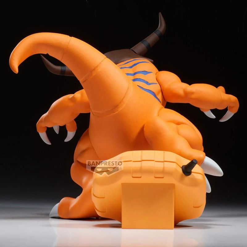 DeriveFigurine's tweet photo. Greymon passe en Digivice Figure, posture massive, griffes déployées et casque crânien emblématique dans Digimon Adventure 🔥

La figurine Banpresto de 13 cm est disponible en précommande.

➡️ https://t.co/RQMH5lkiLm https://t.co/vp6eBhbMaI