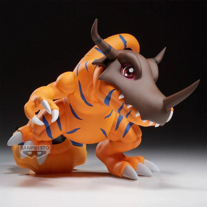 DeriveFigurine's tweet photo. Greymon passe en Digivice Figure, posture massive, griffes déployées et casque crânien emblématique dans Digimon Adventure 🔥

La figurine Banpresto de 13 cm est disponible en précommande.

➡️ https://t.co/RQMH5lkiLm https://t.co/vp6eBhbMaI