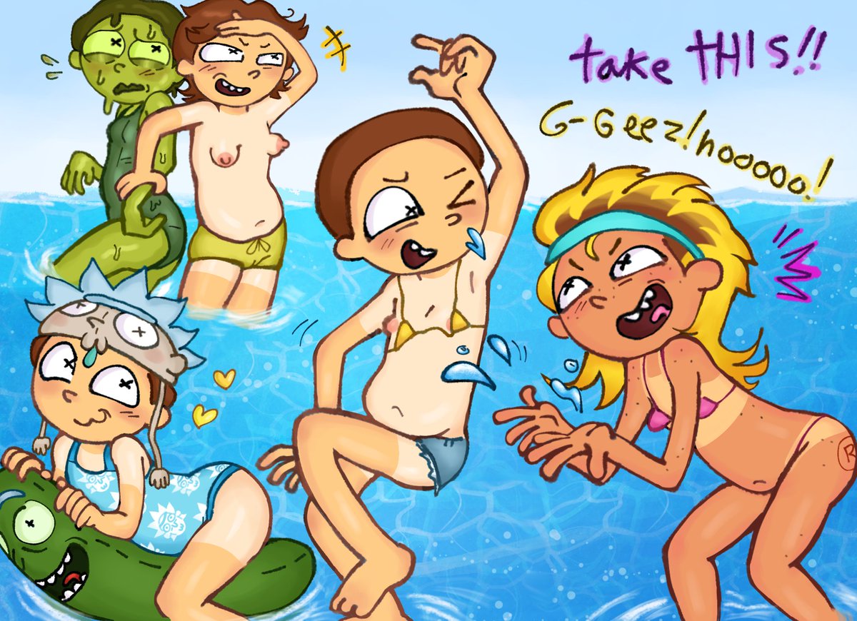 MarshMiau_777's tweet photo. Morty beach!! #rickorty https://t.co/tPLTyMbvhi