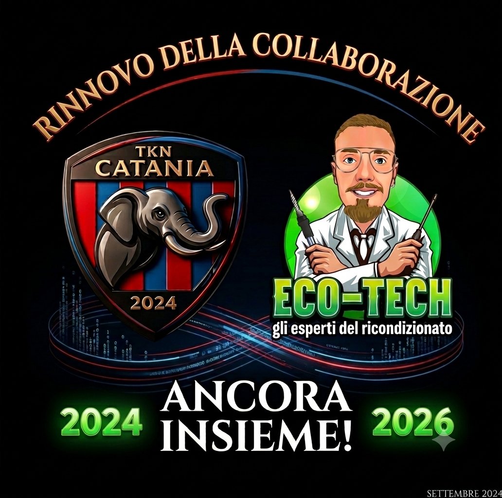 TKNCatania's tweet photo. Siamo orgogliosi e felici di comunicare il rinnovo della collaborazione tra TKN Catania eSports e Eco-Tech, una realtà oramai radicata che è sintomo di affidabilità e competenza! insieme per portare avanti i colori della nostra magica città! ❤🩵
#siamofiglidelvulcano
@RT_Proclub https://t.co/yU4zE2VJ4Z