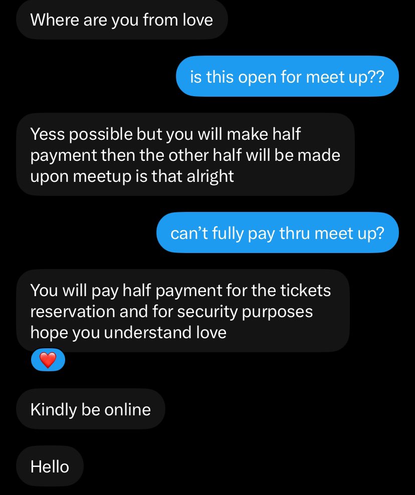 anneki09's tweet photo. 🚨 SCAMMER ALERT ‼️ (dunkin fm)
May nag-message sa akin na Engene asking about this girl @/carltickets selling tickets. Same seller offered me tickets earlier. Nung tinanong ko kung pwedeng fully paid na lang sa mismong meet-up, pilit na kailangan daw muna ng 2k security deposit+ https://t.co/BwyrqBhf9M