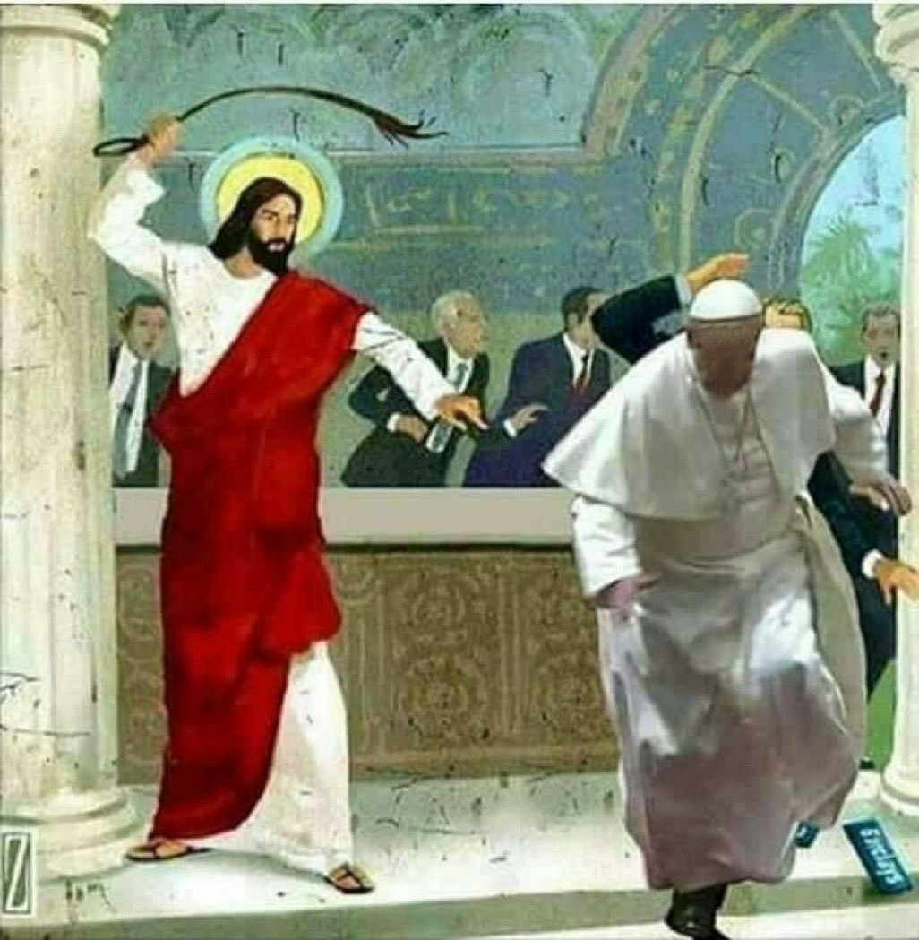 Mel_Gibson042's tweet photo. Follow Jesus not the pope. https://t.co/CpSsYLDHAq