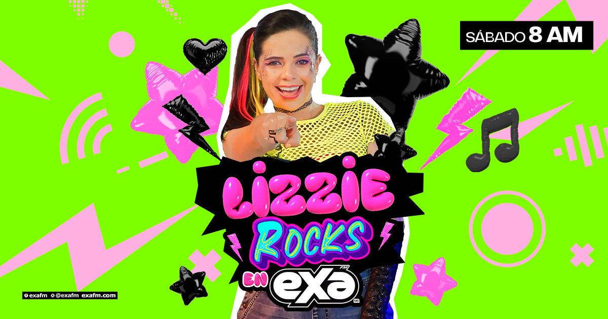 ExaFM's tweet photo. ¡Es momento de rockear en este sábado con #LizzieRocksEnExa 🤘💚⚡️! No te pierdas el programa para más diversión en el 104.9 FM 📻 https://t.co/g58BjuGI3h
