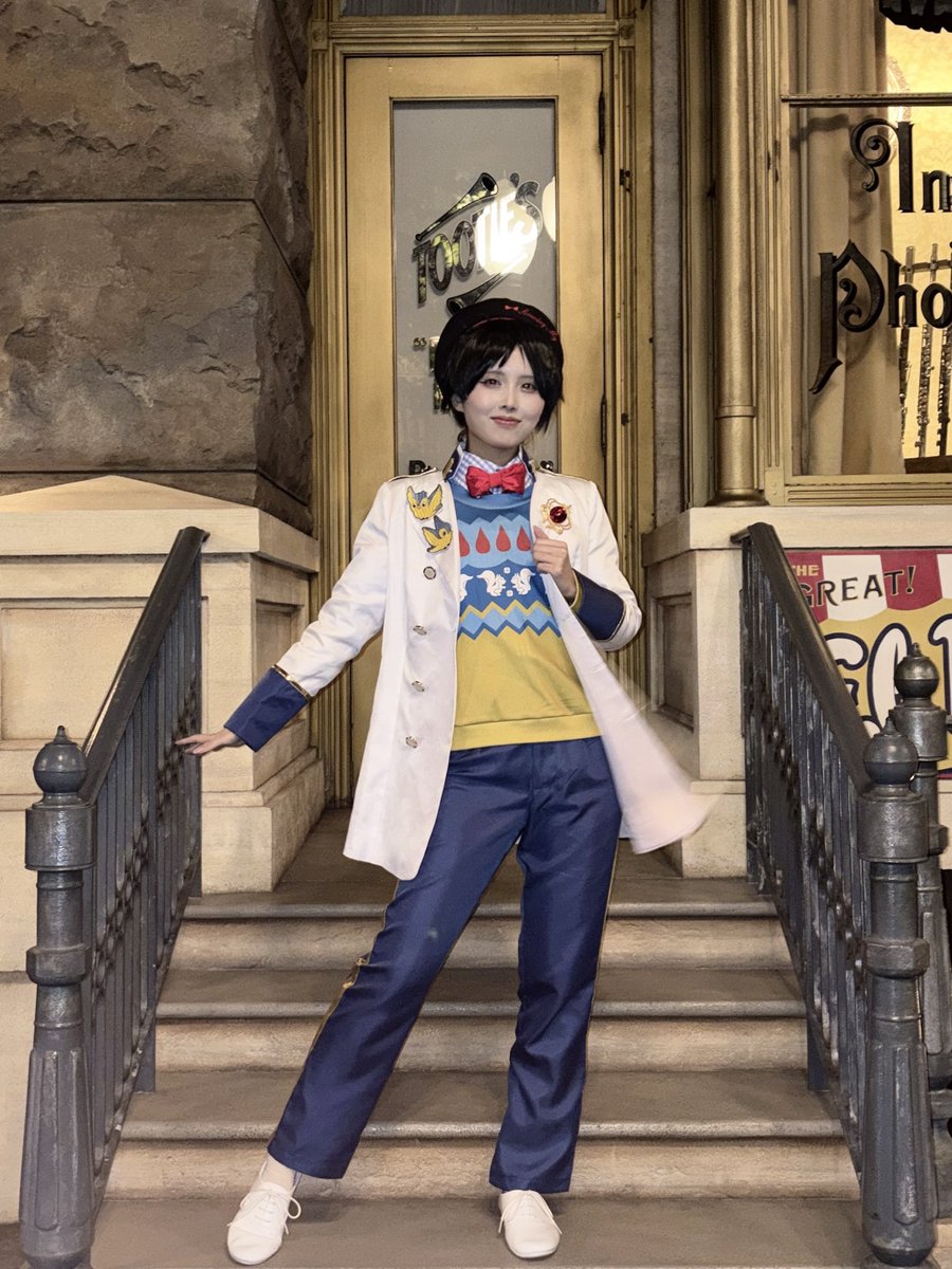 oolong1202's tweet photo. 可愛く撮ってもらった👏

#Dハロツイステ
#Dハロ仮装2026 https://t.co/2pYGNIOrQG