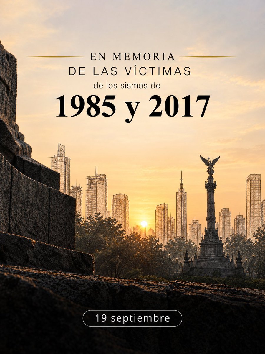 Pemex's tweet photo. Conmemoramos a las víctimas de los sismos que sacudieron a México hace 41 y 9 años; reconocemos la valentía de los trabajadores, rescatistas y ciudadanos de todo el país que con su labor y compromiso demostraron la capacidad de organización y respuesta de nuestra sociedad. https://t.co/dSn7BgkShe