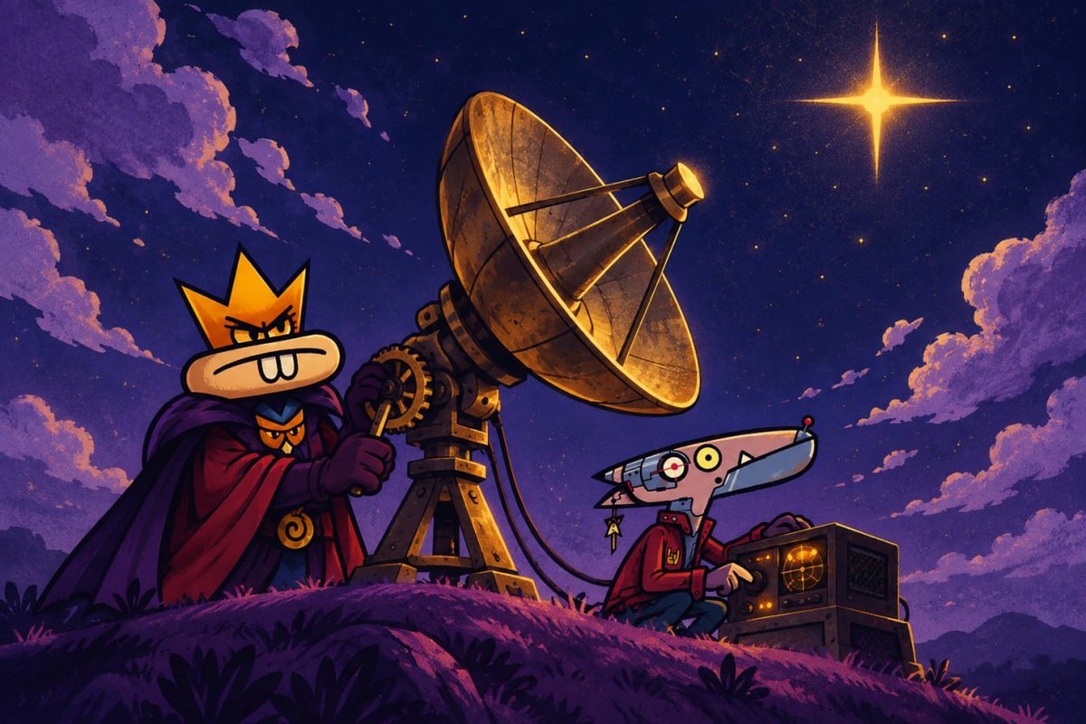 TheLumosCoin's tweet photo. A little teamwork. 
Antenna up. 
Eyes on the sky. https://t.co/SW2f63z7Yn