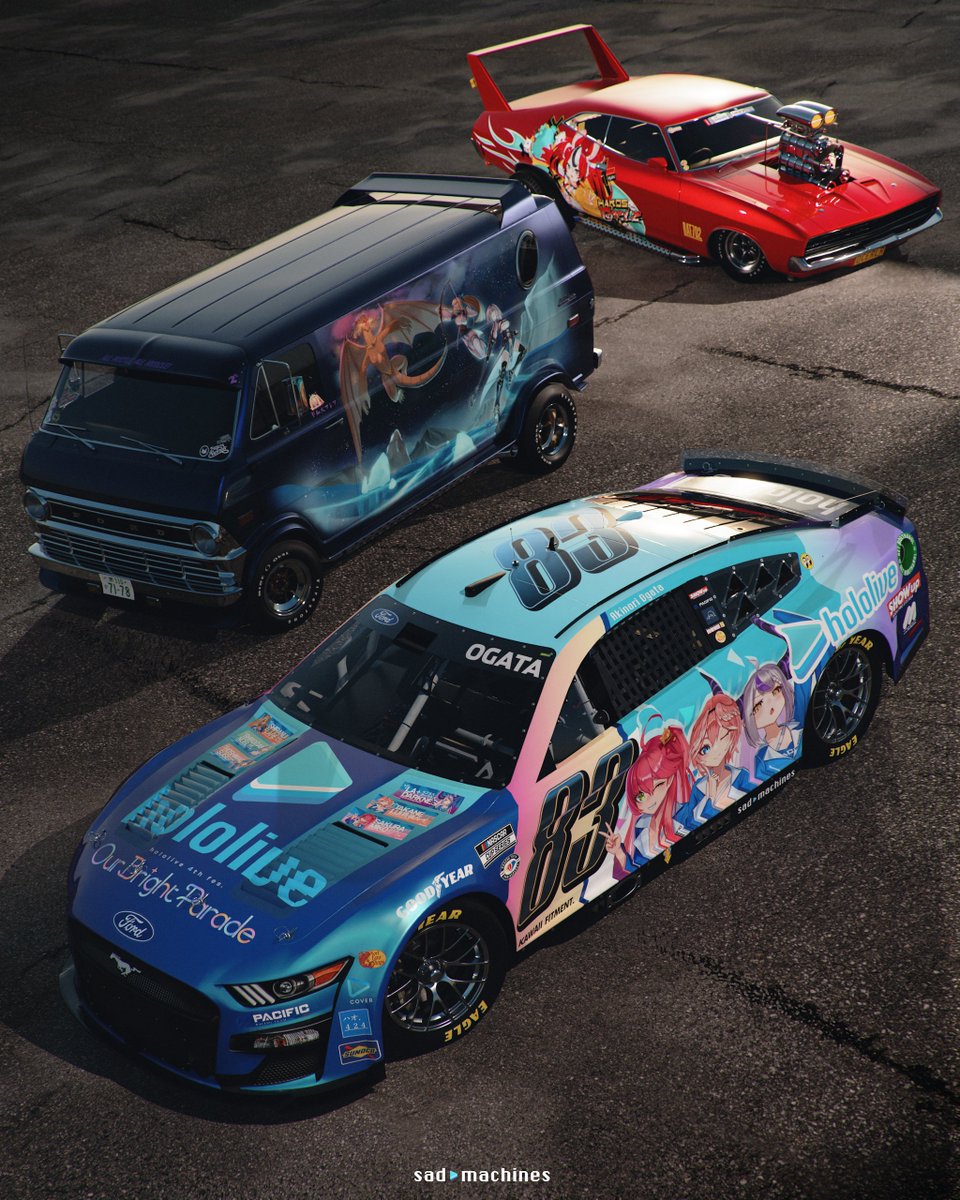sad__machines's tweet photo. The more I see of the hololive "itasha collab" the more annoyed I get cause it looks like a lazy cash grab, but that's just what American itasha culture is. 

There's only a handful of people actually wanting to make cool stuff and do the culture right. https://t.co/p6VdgAHghY