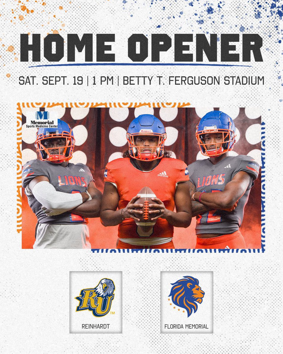 GoFmuLions's tweet photo. WE’RE BACK HOME! 🤩
📺: https://t.co/TWbJcm7G3t
📈: https://t.co/bHBe8aRiQ0
🎟️: https://t.co/WI9691SzAu
#fmu #hbcu #TheSunStandard #ItsOurTime #HometownHBCU 🦁🏈 https://t.co/tHAooh3uAH