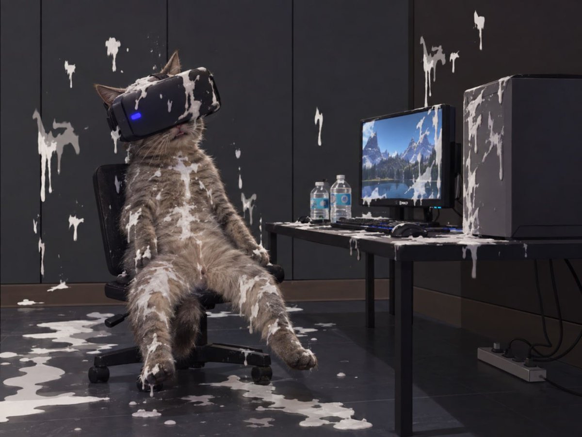 VRCat_META's tweet photo. The cat stays humping, just reloading for another load https://t.co/0kcuQtWo2B