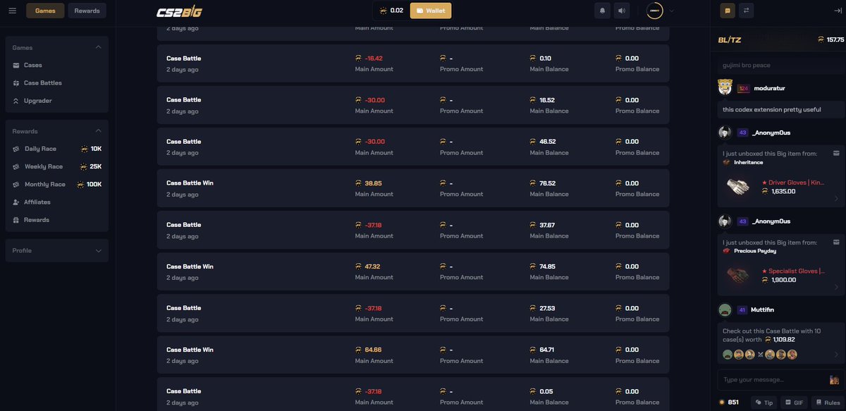 JadeCSGO's tweet photo. @csgobig Case BATTLES 
76561198680174695 https://t.co/owZoKTVi8P