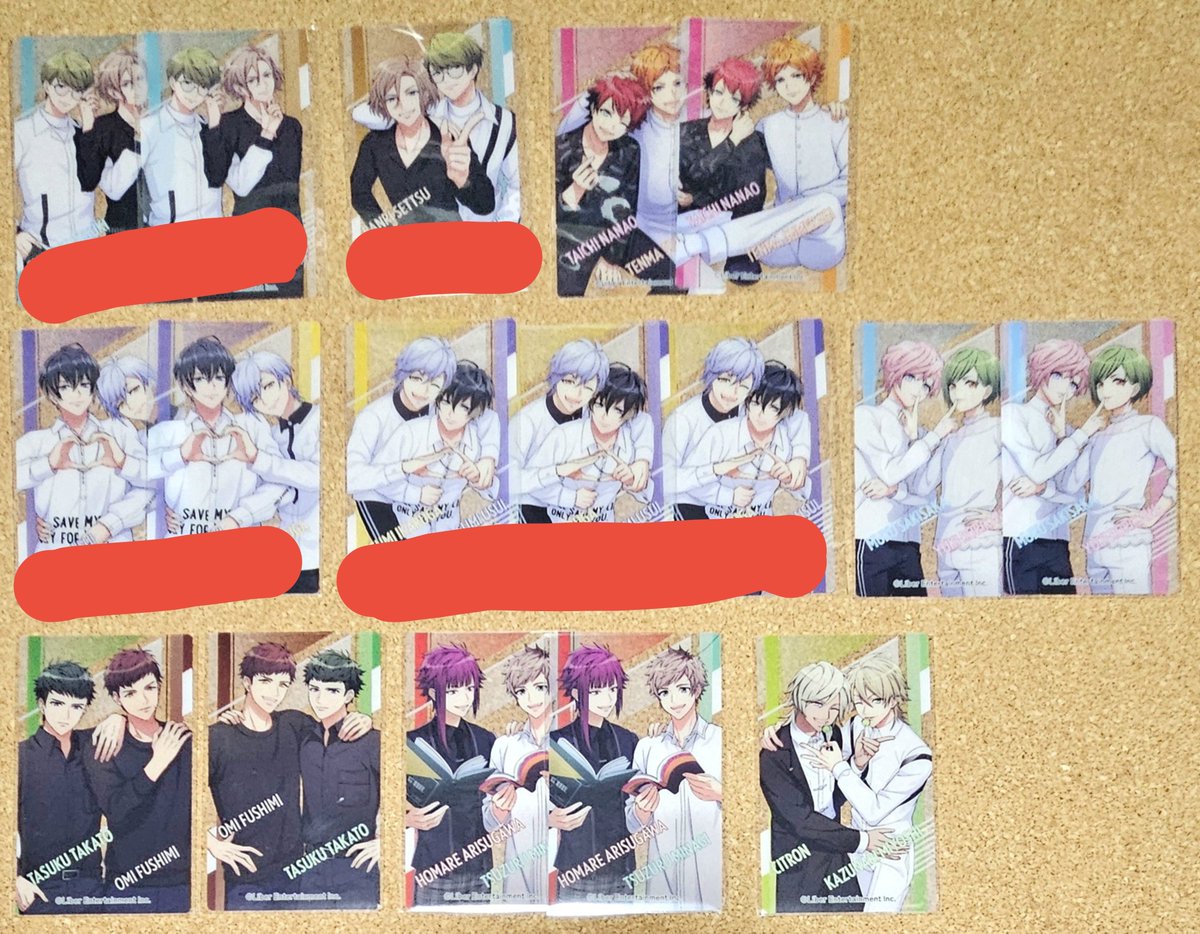 camellia__snow's tweet photo. 【交換】  A3! クリアカード クリカ vol.9 ノーマル N

譲）画像2-3

求）画像1

⚠️大阪手渡しのみ
🟥：💙との交換のみ
無印：💙>無印との交換
開花前·後の1セットでの交換も可能ですので希望あればお伝えください(その場合は至·咲也·東での交換)
検索からでもお気軽にお声掛けください https://t.co/P9Lvg2MfEF