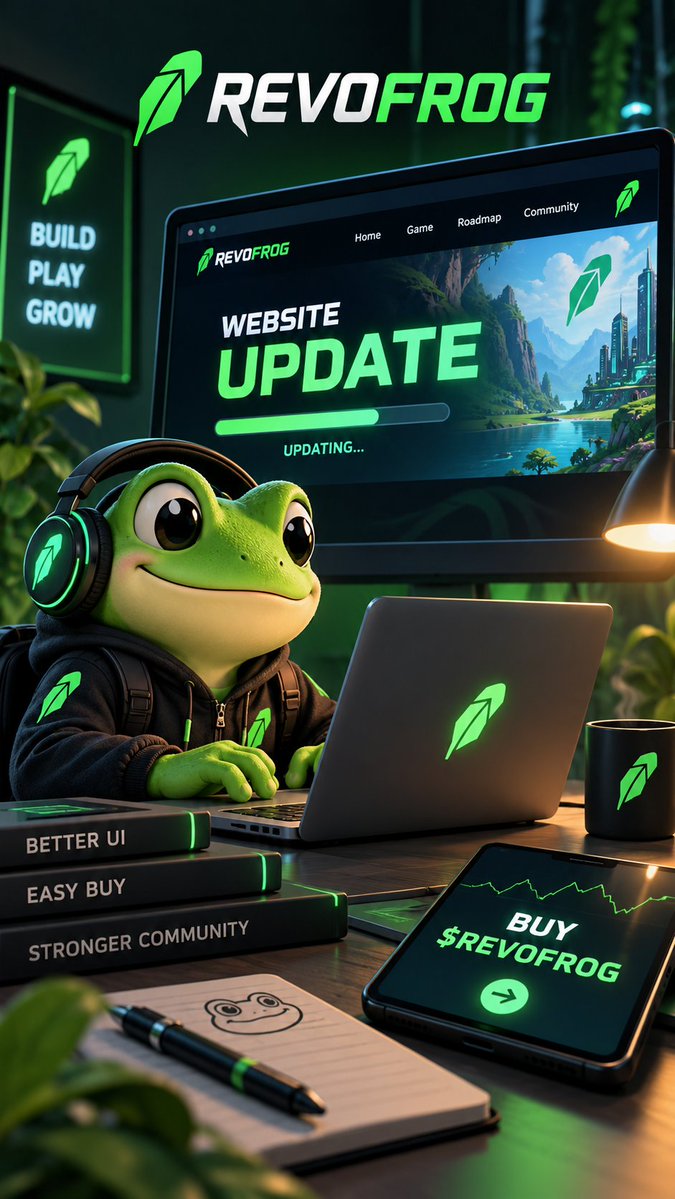 RevoFrog_'s tweet photo. Website update first. I’m adding a direct Buy $REVOFROG option and making the purchase flow easier for the community.
Then we keep building. 🐸
Website → Buy → Build → Improve. https://t.co/gY5JNE6B7U