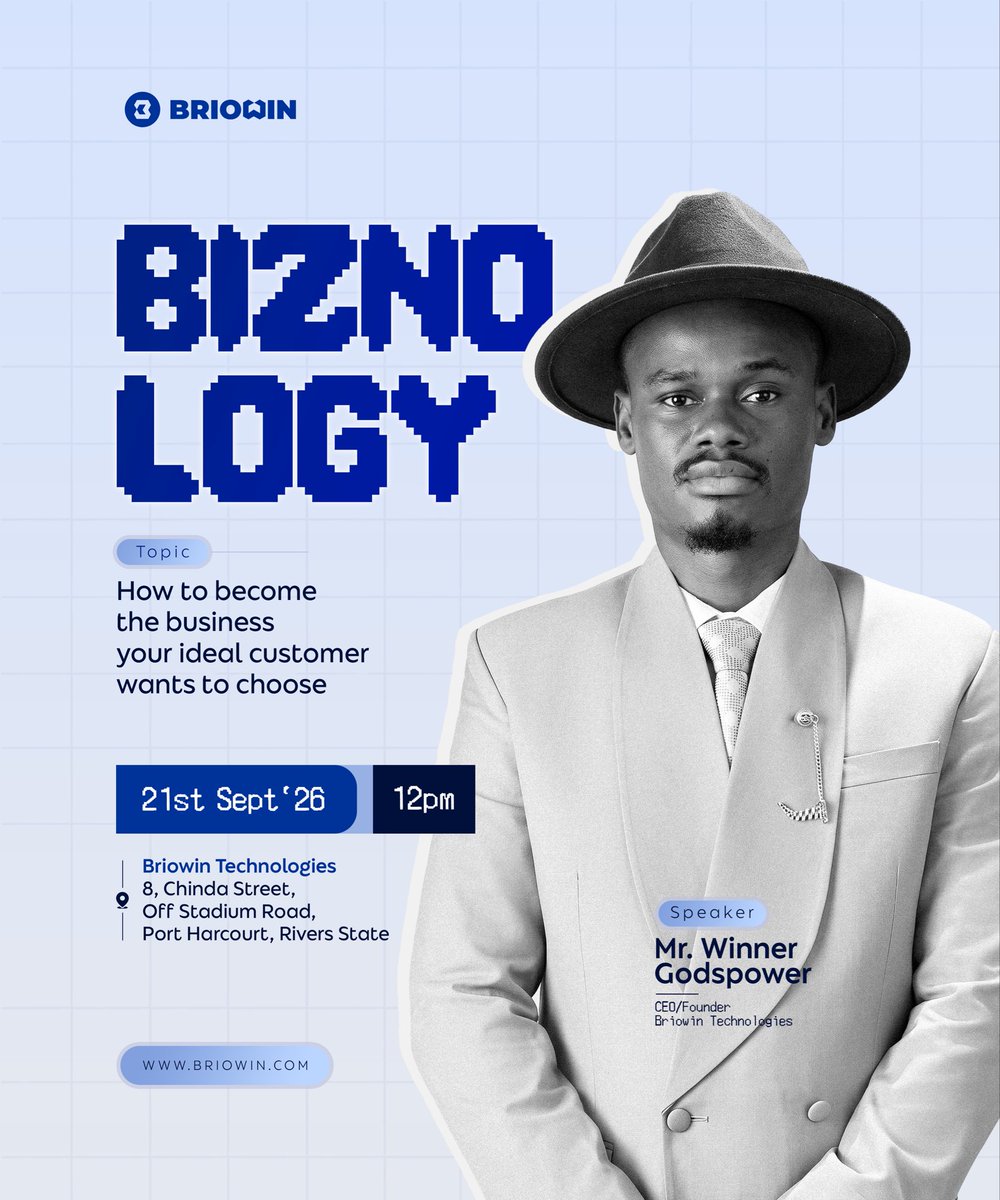 briowin's tweet photo. Journey of Knowledge👍
Biznology a full business and technology Master class begins this Monday

#briowin #technologies #biznology #business #companies https://t.co/phemxM1u0g