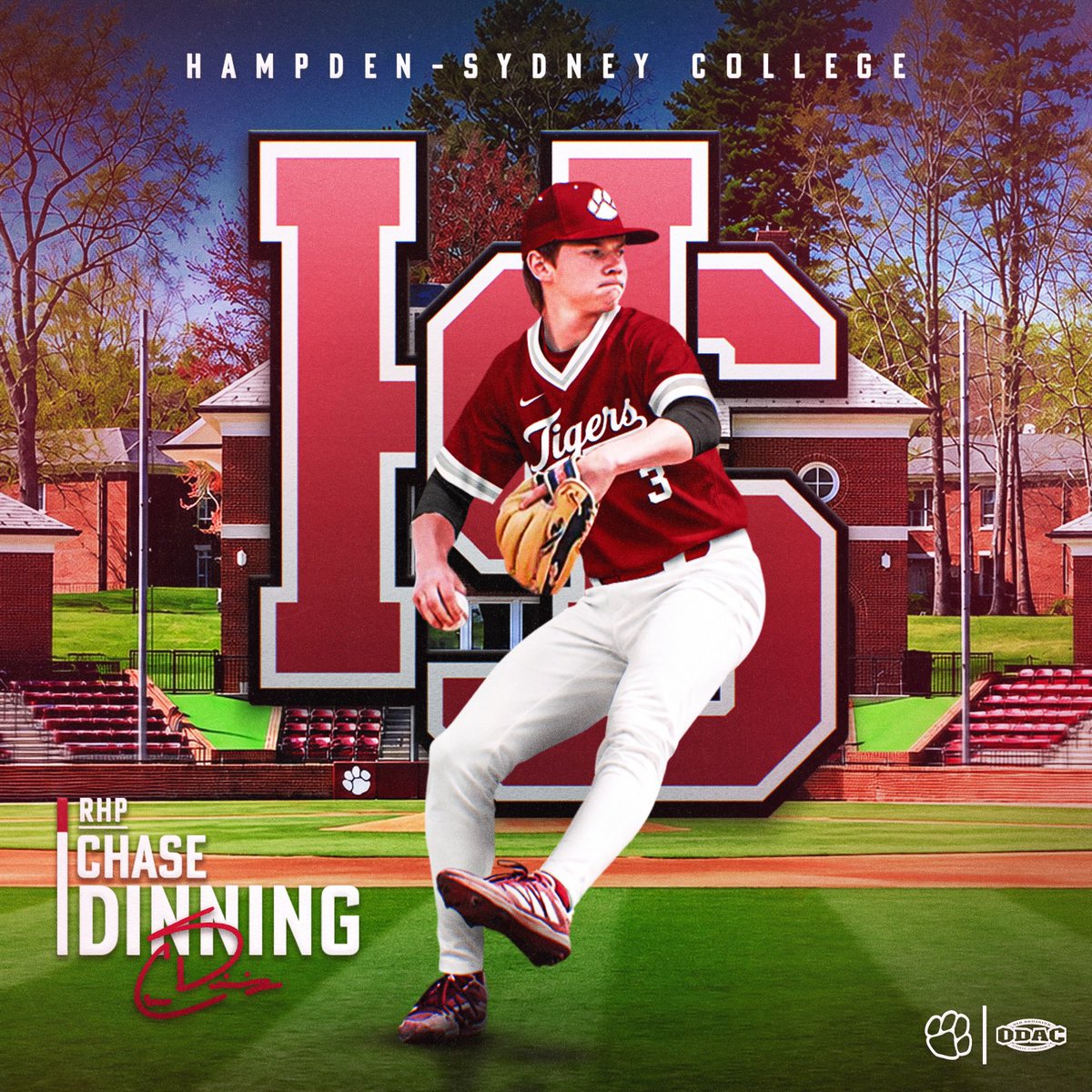 chase_din13's tweet photo. I am extremely excited to announce my commitment to Hampden Sydney College! I would like to thank Coach Gregory and Coach Frank for all of their guidance through this process. I would also like to thank my family along with the Hampden Sydney coaching staff for this opportunity. https://t.co/uL3hdtN9T9