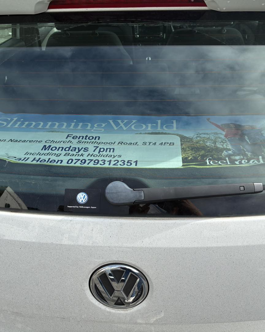 MayTesterm2z's tweet photo. That’s my Sunday morning done! A-frame moved. New banner up in a prime spot—it looks great as you drive past. Old banner stored in the back of the car; apparently it doesn’t match the car’s aesthetic. Dodged the rain while delivering leaflets. 1, https://t.co/VeGHWmO5jO