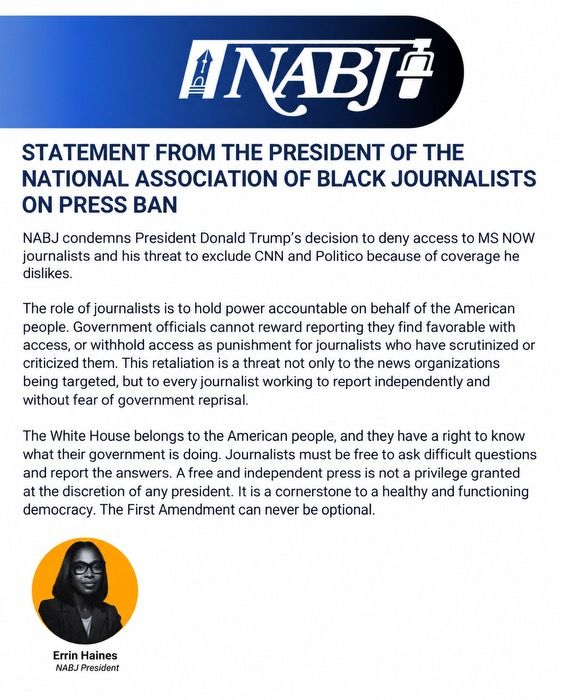 NABJ's tweet photo. Read statement below. https://t.co/nAcas7DoGm