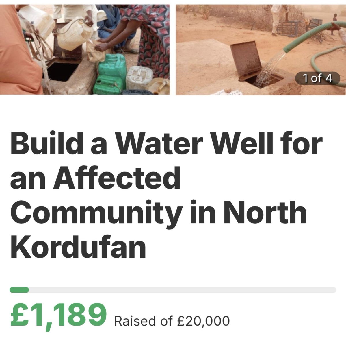 notasjad's tweet photo. Would like to bring your attention to a very important project to build a water well in a village in North Kordufan, Sudan.
It will provide water for 45 thousand person majority of whom are women and children.
Please open your heart and pockets and help now. https://t.co/fY4iw3lOIx