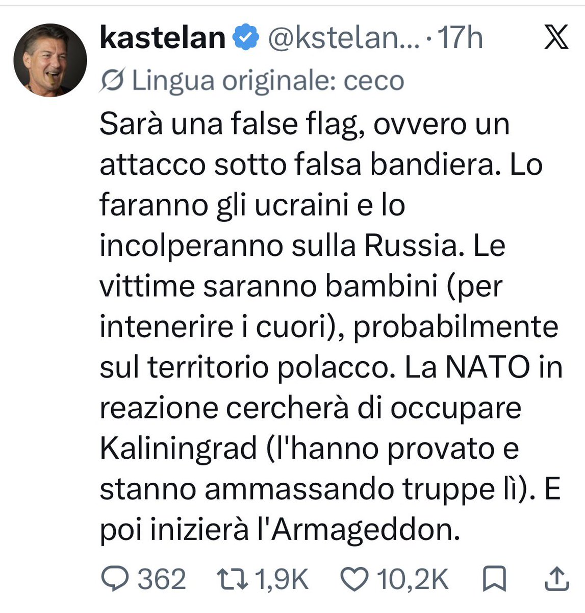 ladyonorato's tweet photo. Questa consiglio di salvarla. Nella speranza (remota) che abbia completamente torto. https://t.co/JHmyhuot8k