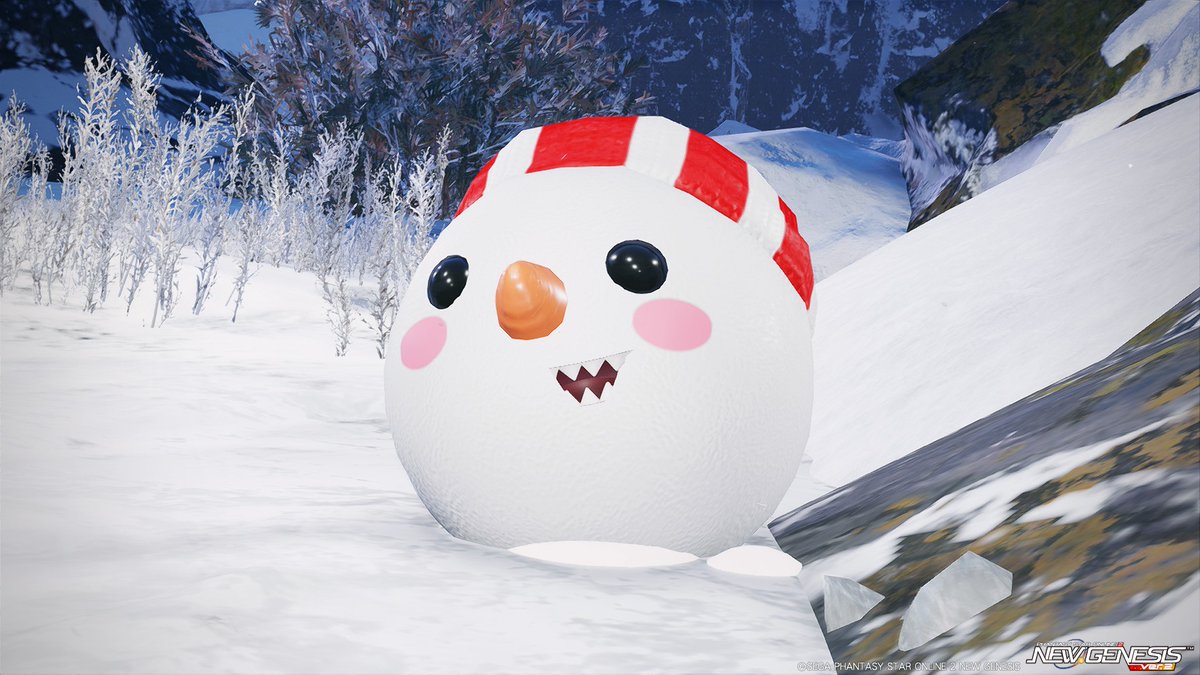 mmmmmmmm79's tweet photo. 近づくと、飛び掛かってエンカウントします⛄️🐥　#PSO2NGS #PSO2NGS_SS
4枚目はラキスナさんでサイズ対比🐥 https://t.co/qIV0MEwFMF