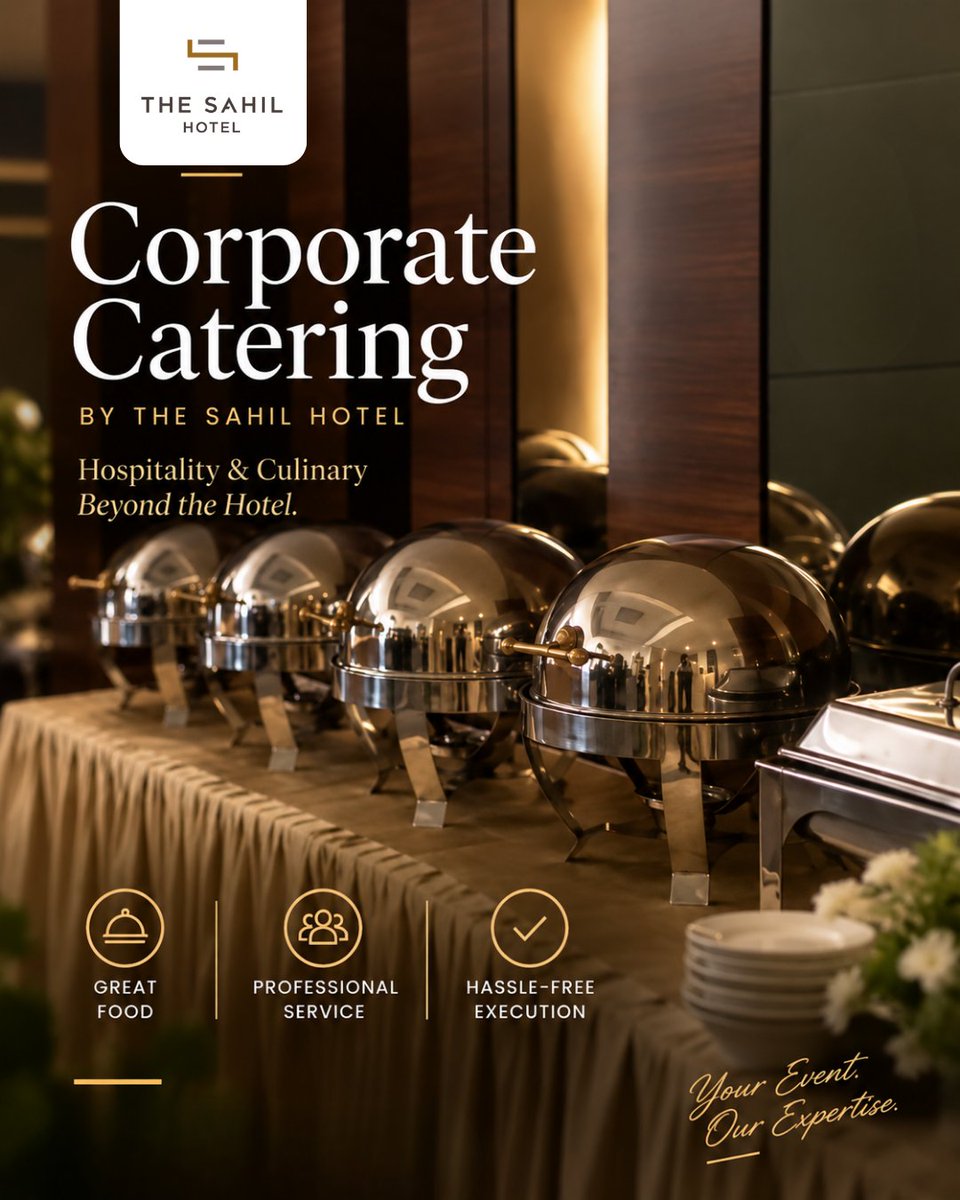 TheSahilHotel's tweet photo. Corporate catering, elevated. The Sahil Hotel now brings great food, professional service, and hassle-free execution straight to your event venue in Mumbai Central. Your event, our expertise.
 #TheSahilHotel #CorporateCatering https://t.co/8uR4JIY8xZ