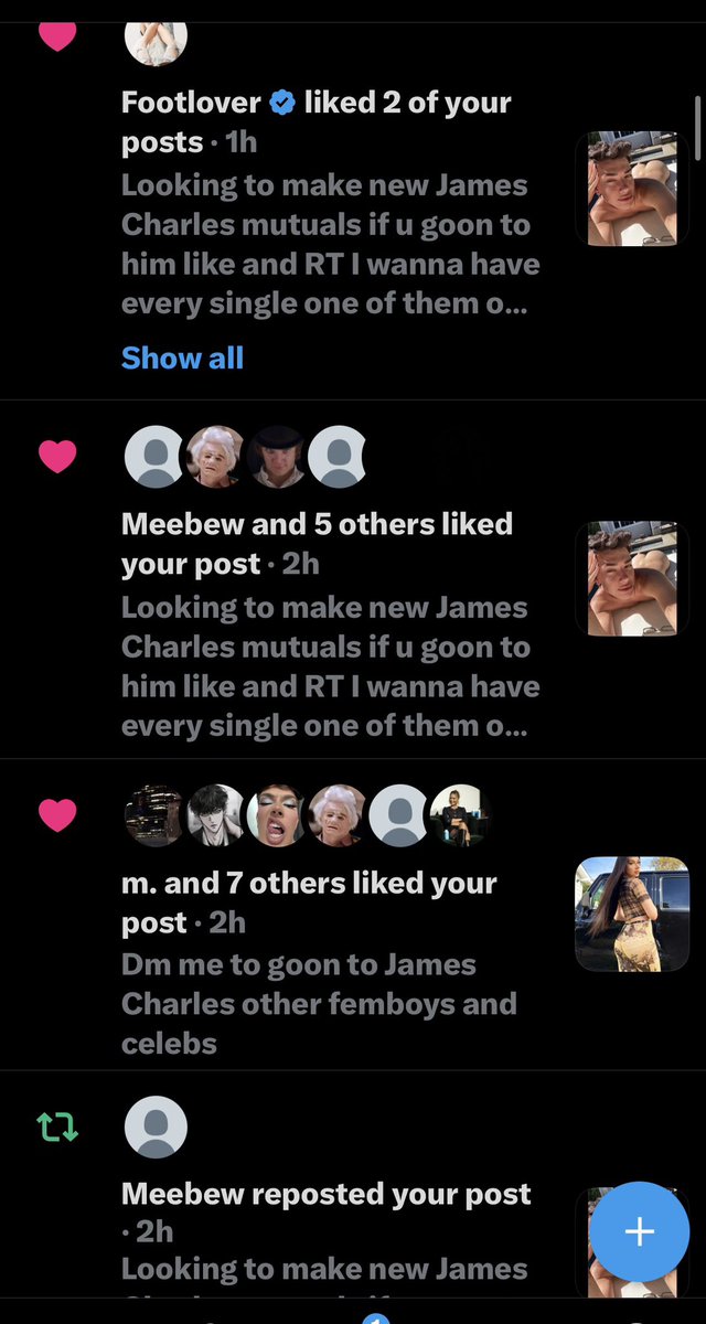 goonings55's tweet photo. Why are my tweets about James Charles the ones getting the most attention when most of my following is “straight” men ? 😵‍💫😓

😂😂😂😂

#wankchat https://t.co/4JDX3R19Jr