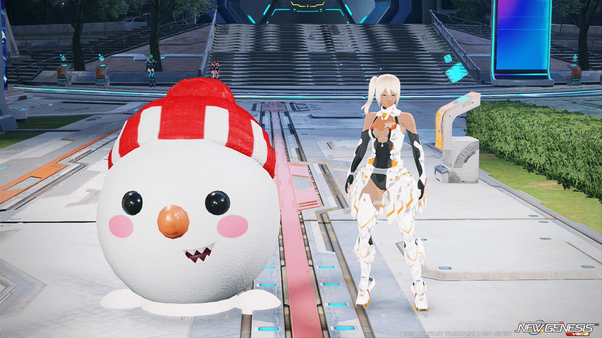 mmmmmmmm79's tweet photo. 近づくと、飛び掛かってエンカウントします⛄️🐥　#PSO2NGS #PSO2NGS_SS
4枚目はラキスナさんでサイズ対比🐥 https://t.co/qIV0MEwFMF
