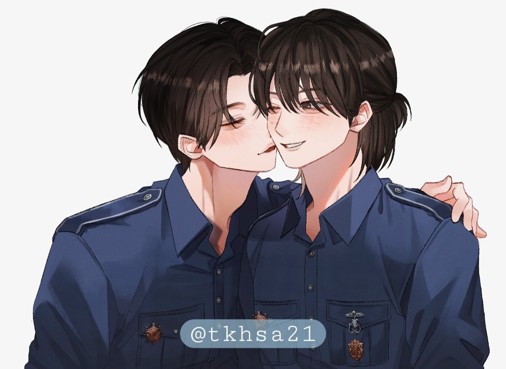 Jaei_ShuHan's tweet photo. 그냥 뽀뽀하라는데 뽀뽀할래?
좋아૮₍˶◜𖥦◝˶₎ა

이래놓고 뽀뽀 안 하고 사라진 두사람을 보고, 제가 좋은 날 같이 보려고 기주님(tkhsa21)께 커미션 넣었던 캐치캐치제복 버전 홍윤을 가져왔습니다.. 유닛과 이 날을 노리고 넣었던 커미션은 아니었는데 내림이라도 있었나싶네요🫠 https://t.co/tp64BUkVwO