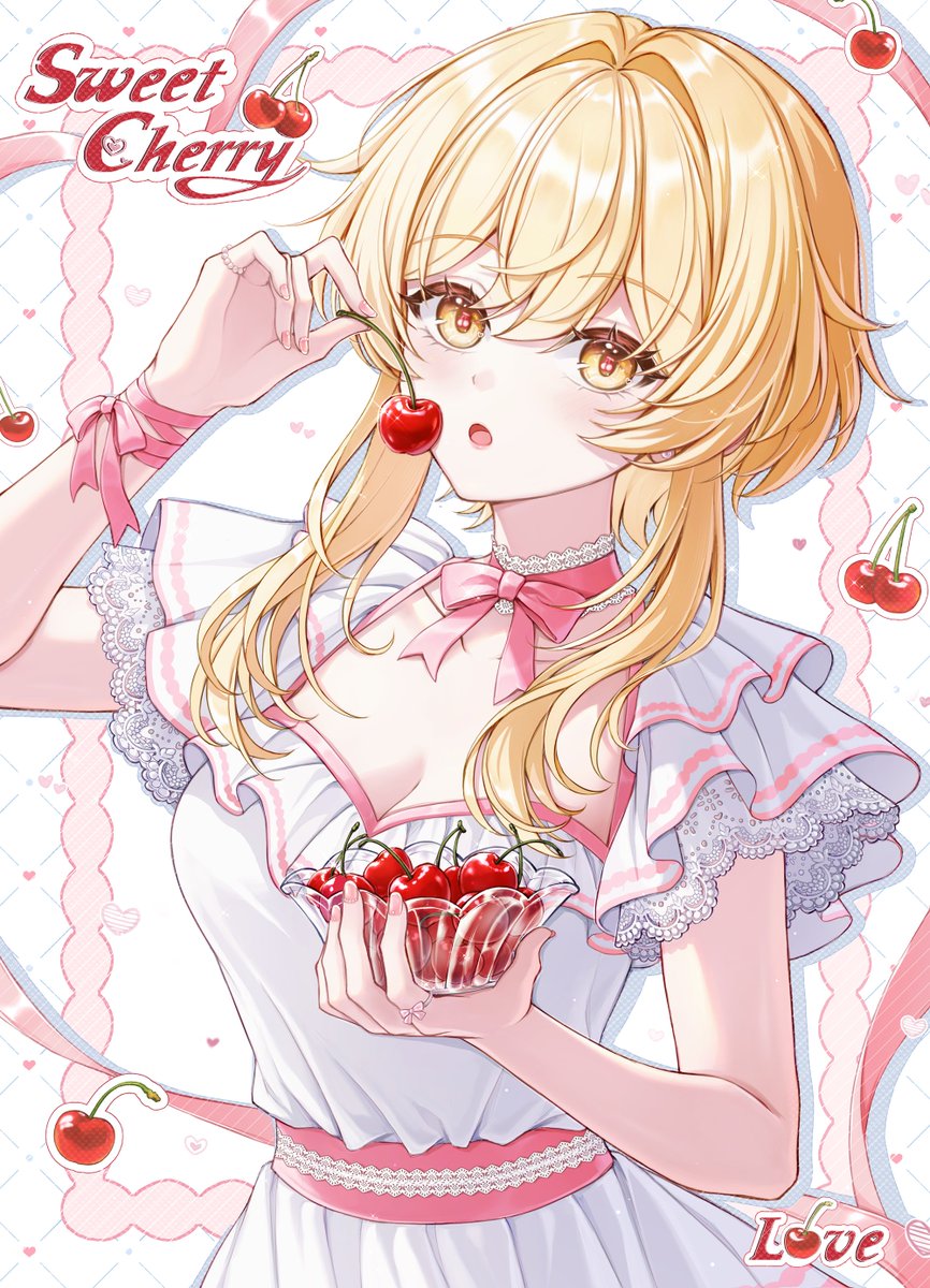 _iyar_'s tweet photo. 💗🍒💗

#Lumine #原神 #GenshinImpact https://t.co/zCziKAV0Hj