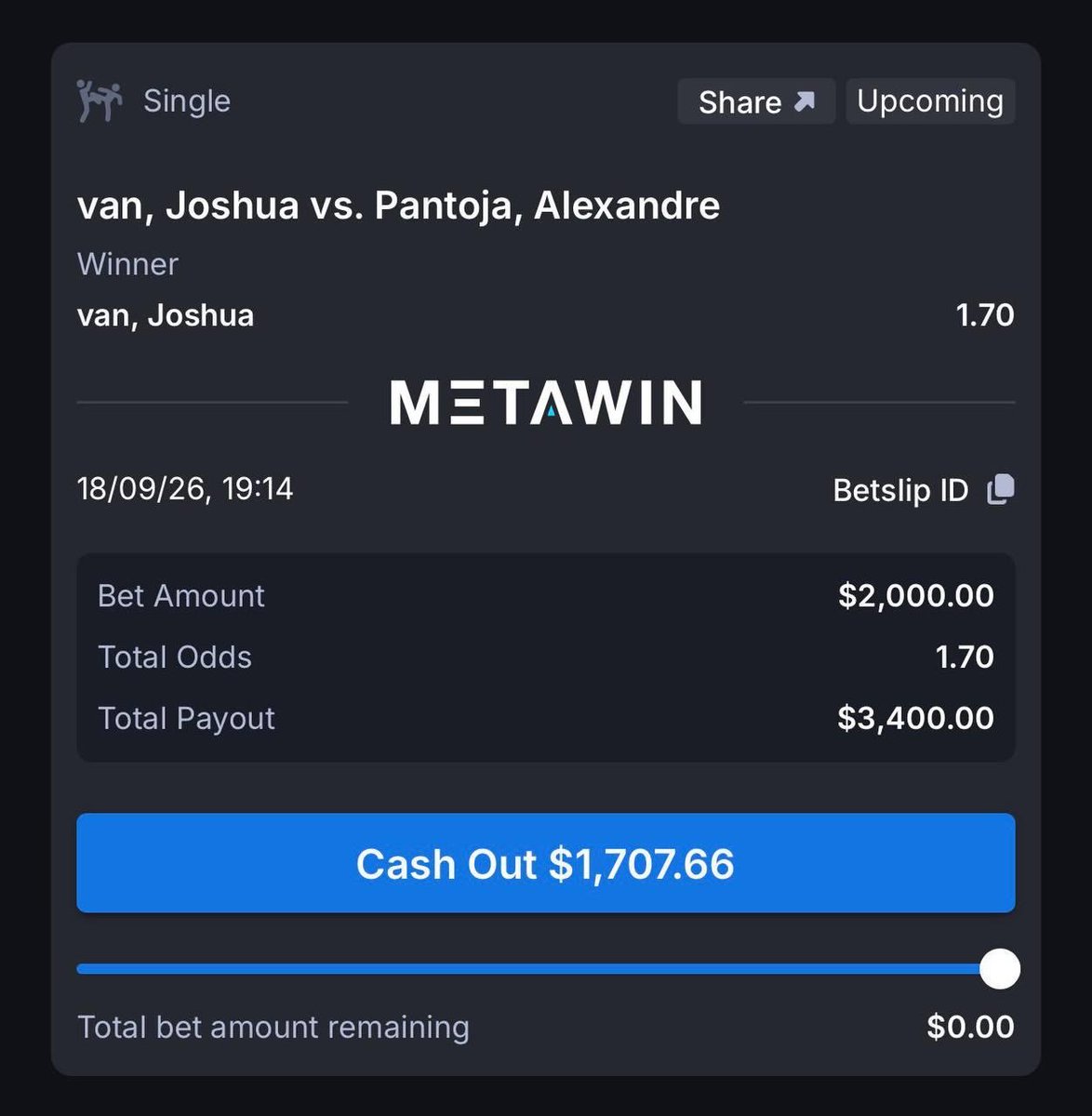 robw00ds's tweet photo. Got $2k on Van to beat Pantoja tonight 

If you wanna follow along make sure you do it on https://t.co/ruB0MXxnC1 

They're splitting $1M with everyone that deposits &amp; bets on their site this month 

Comment your MW username if you need funds, i'll send $200 to one of you https://t.co/QW7fSx5yeZ