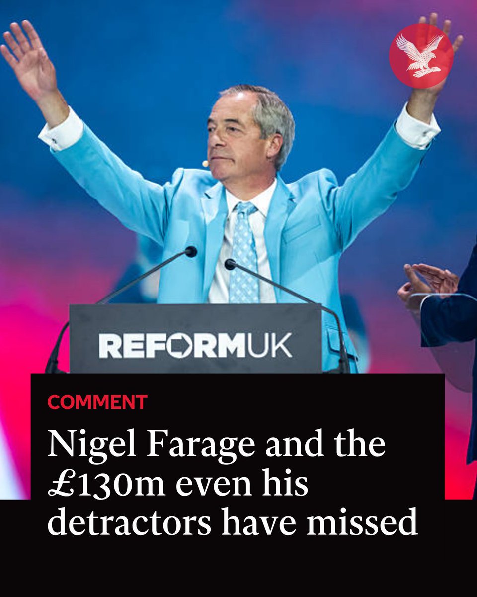 Independent's tweet photo. GB News – dubbed ‘Reform TV’ by one of its founders – has provided relentless positive PR for Nigel Farage while racking up tens of millions in financial losses, writes Alan Rusbridger. And now there is a new channel in the offing...

Read more: https://t.co/u6NyB1eB2h https://t.co/lhOZxc706H