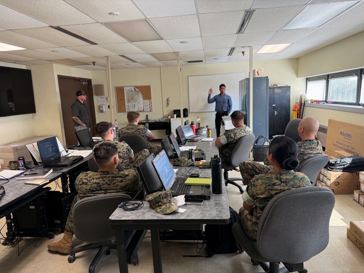 SAMCOMPANIES's tweet photo. Twice a year Richard trains military surveyors on how civilian surveying practices differ from those used in the service. These photos are from Ric’s latest training session, continuing the work he has done to support fellow service members as they prepare for their next chapter. https://t.co/IQvuI4DHjh