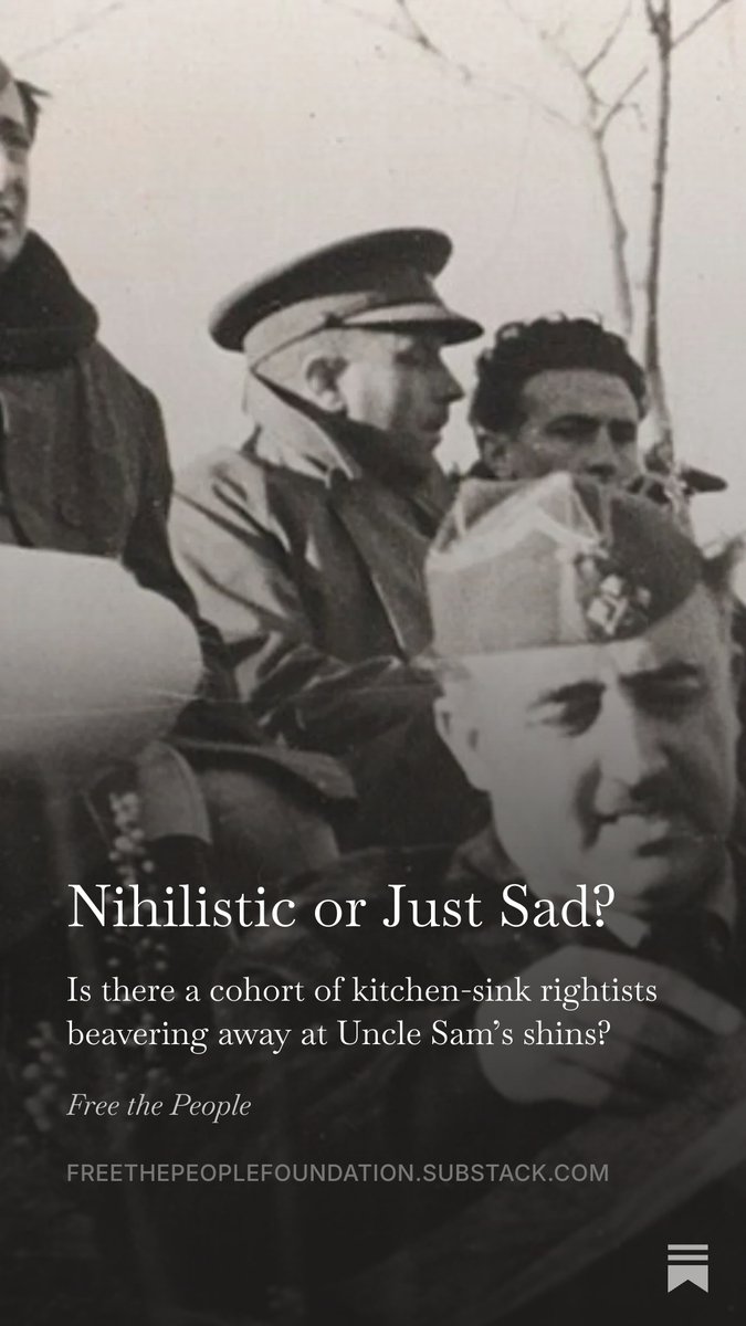 freethepeople's tweet photo. “Is there a cohort of kitchen-sink rightists beavering away at Uncle Sam’s shins?”
New article by Taylor Lewis
https://t.co/4kVHnM7kod https://t.co/Dsm0pe0x5j