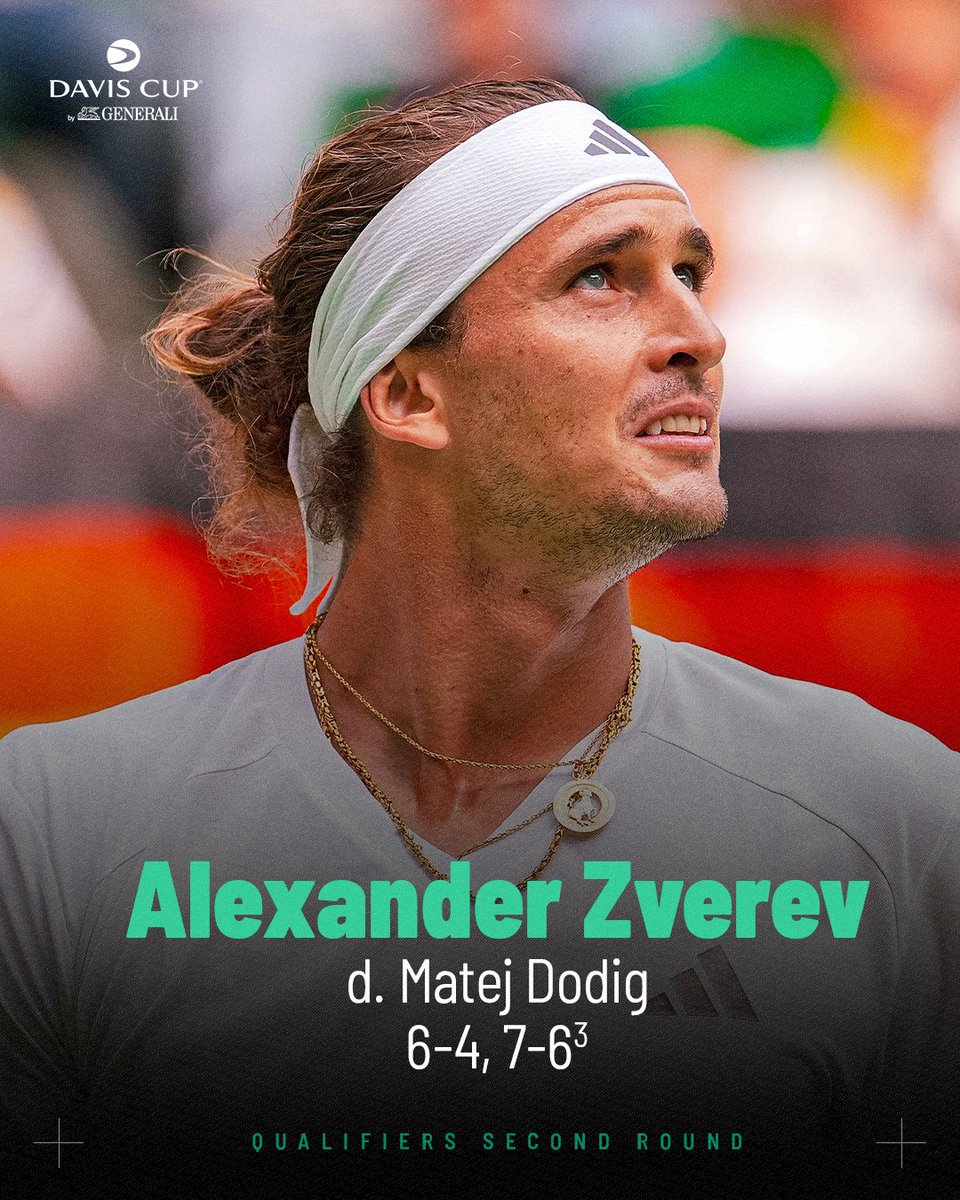 DavisCup's tweet photo. First point secured 🤝

Alexander Zverev gives Germany a 1-0 over Croatia. https://t.co/7Fhrve009y