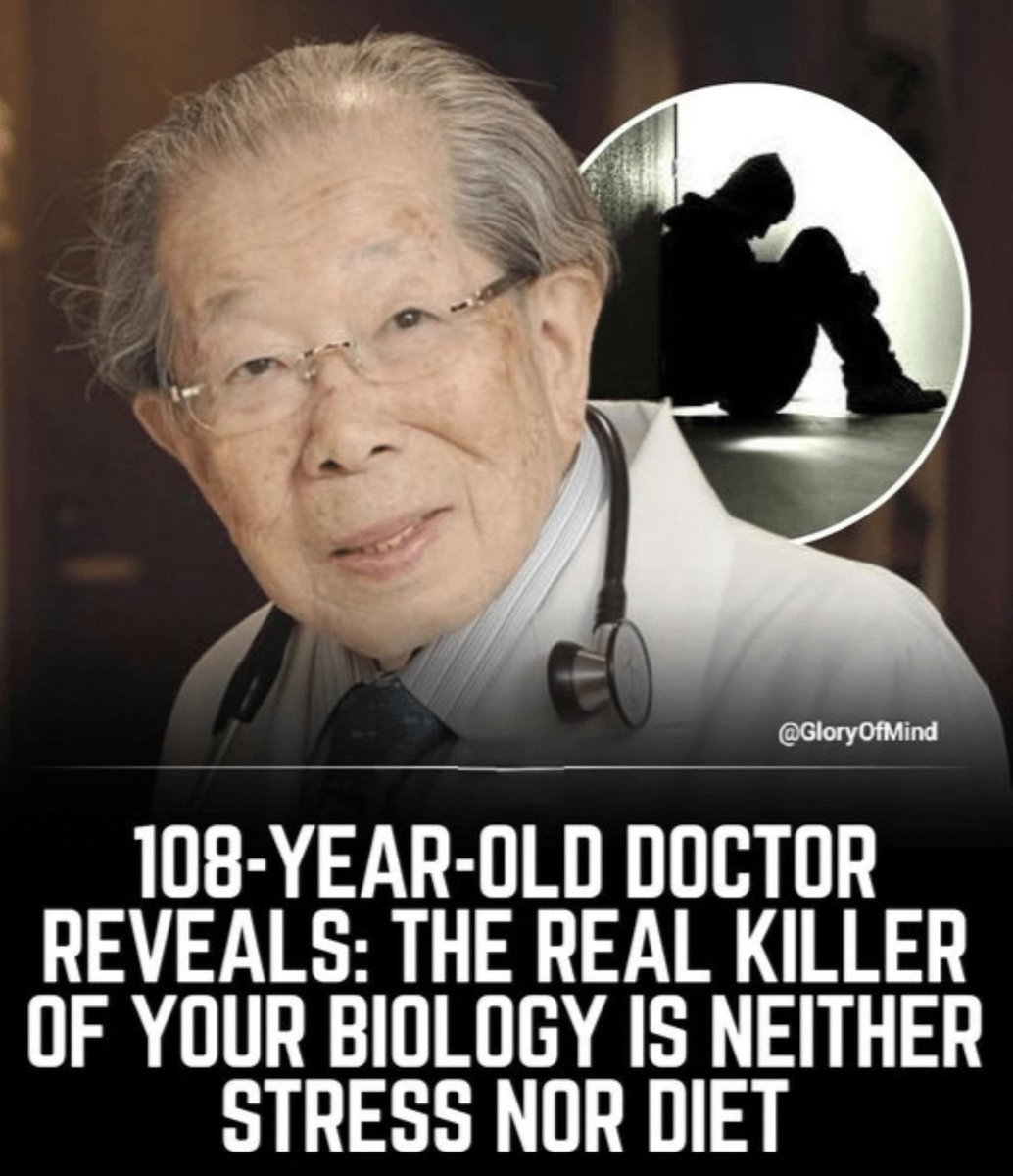 thisispeak007's tweet photo. A doctor who reached 108 says the real killer isn't stress or food.

Here are 9 things you really need to know:

1. Losing your reason to get up. https://t.co/K126619qMF