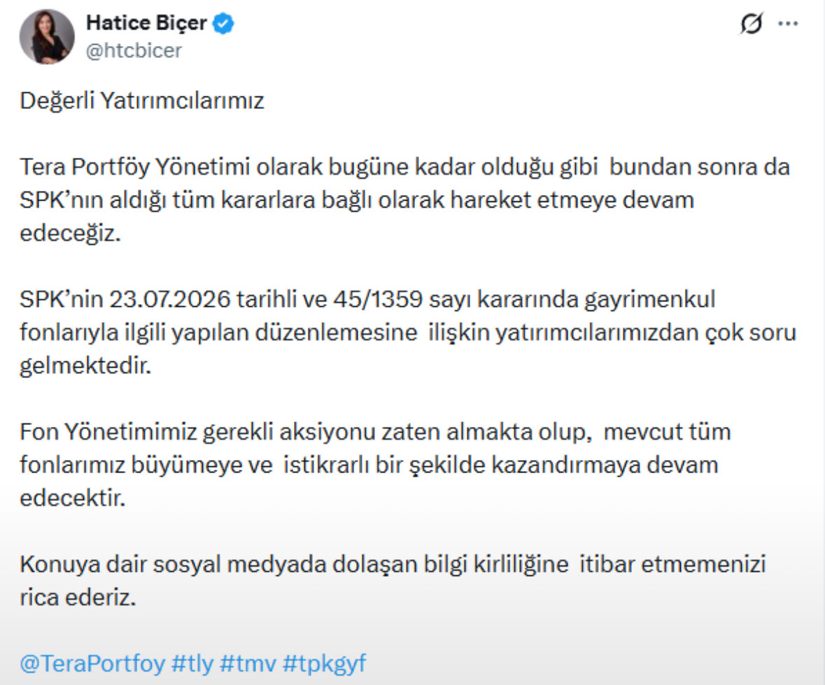 AndreHacikoglu's tweet photo. #TERA #TLY #THF #FSU #DOH #TP2 :

tüm fonlarımız … istikrarlı bir şekilde kazandırmaya devam edecektir” ifadesinin yatırımcıda geleceğe yönelik kazanç güvencesi algısı oluşturması nedeniyle SPK’ya şikayet ettim 
Metni twitin altına ekleyeceğim: https://t.co/r7TPDfA27J