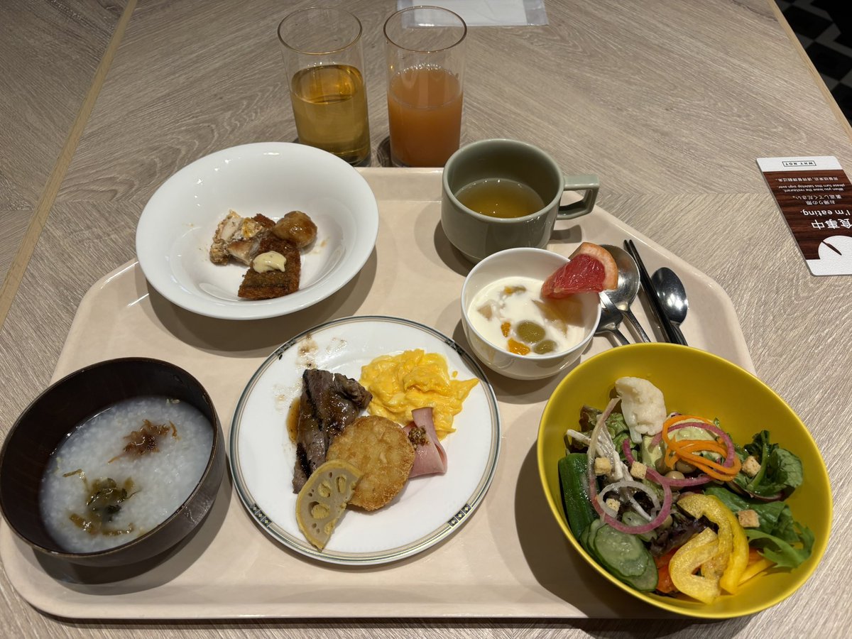 soundofwindbell's tweet photo. 朝食はガッツリ
パンがかなり美味しい
他のもGOOD

一休で安いタイミングでまた予約して泊まりたいな https://t.co/zxQclcBToN