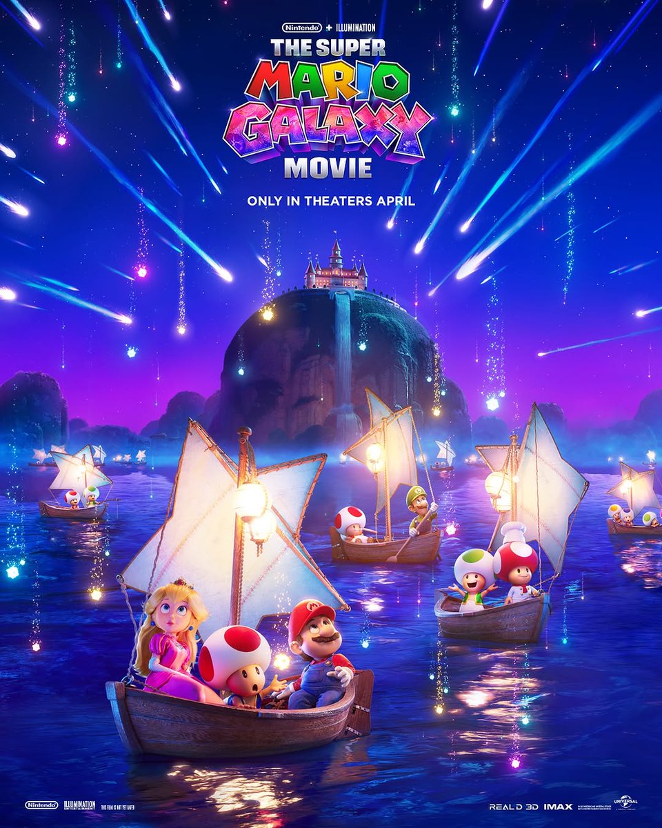 calvinco1do's tweet photo. The power of the stars surrounds you. The Super Mario Galaxy Movie is set for theaters April 2026. https://t.co/H47hyjpvOc