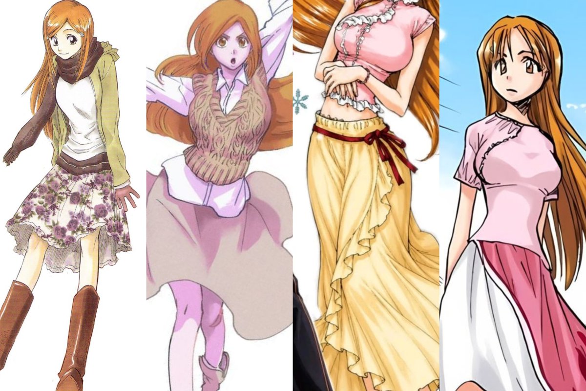 Alikita_world's tweet photo. Siempre me gustaron las faldas largas y por eso amo el estilo de ropa que usa Orihime. https://t.co/SulX3hLW1H