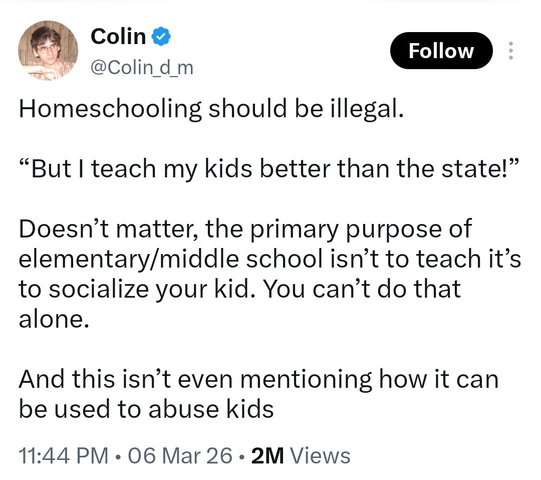 ConceptualJames's tweet photo. This is a perfect demonstration of the Left's socialization hypothesis and their ambition of seizing the means of socialization (production of humanity, in their eyes) through the state, viewed as the incorporated body of "the people" and their General Will. https://t.co/qrckNMxEJQ