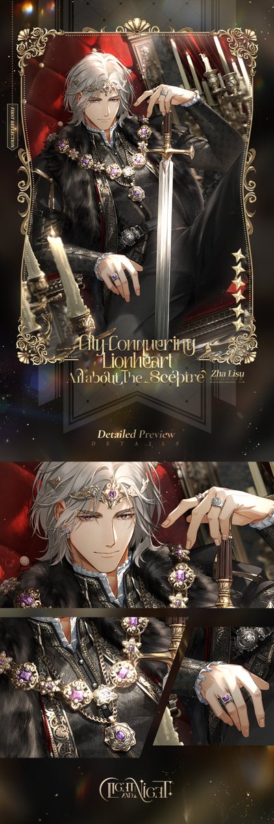 lightnnightsea's tweet photo. ✦ Zha Lisu ✦ City–Conquering Lionheart

"Not everyone is worthy of being my rival. You, however, are exactly what I want."

✨How to Claim: During the Limited-Time Mail Pool - Desire Raging Waves (05:00, Sep 27 - 04:59, Oct 7, 2026 (GMT+7)), the [6-Star Bond] Zha Lisu - City–Conquering Lionheart will be added to the pool for a limited time with an increased drop rate.

✦ Official Light and Night SEA Webshop: https://t.co/RMYQ86nqPD
✦ Join our Discord: https://t.co/Y1ilSKomzw
✦ Join our Facebook Community:  https://t.co/6ETQxSDCca

 #LightandNight