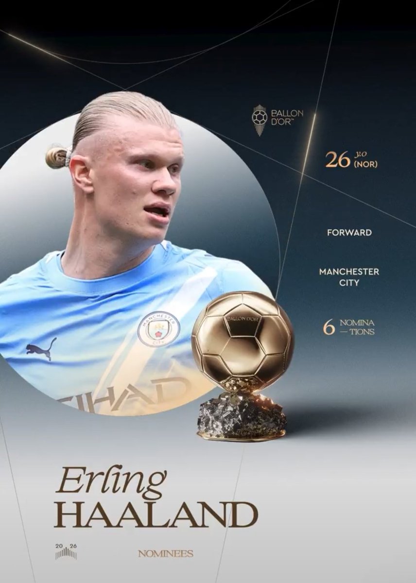 johnizujonte's tweet photo. We all know who deserves Ballor d'or it's not even a debate
#Haalandforballodor2026 https://t.co/1HFwg1jWb2