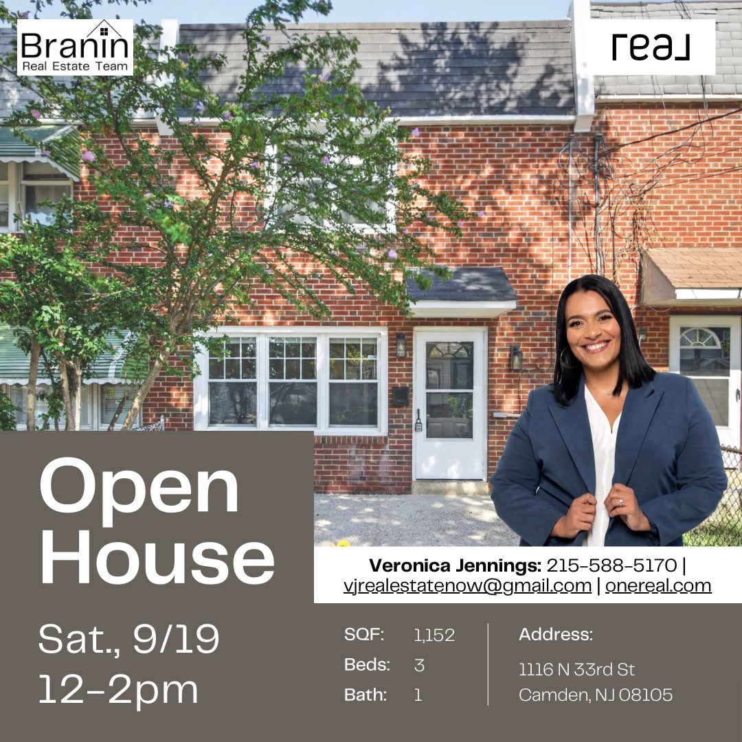braninteam's tweet photo. Looking for the perfect blend of modern style, functionality, & thoughtful design?π‘β¨No more searching necessary because itβs here. This fully exceptional, beautifully renovated move-in-ready home is waiting for π«΅π»!
#BraninTeam #RealBroker #OpenHouse #CramerHill #CamdenNJ https://t.co/wT05Q9KkvZ