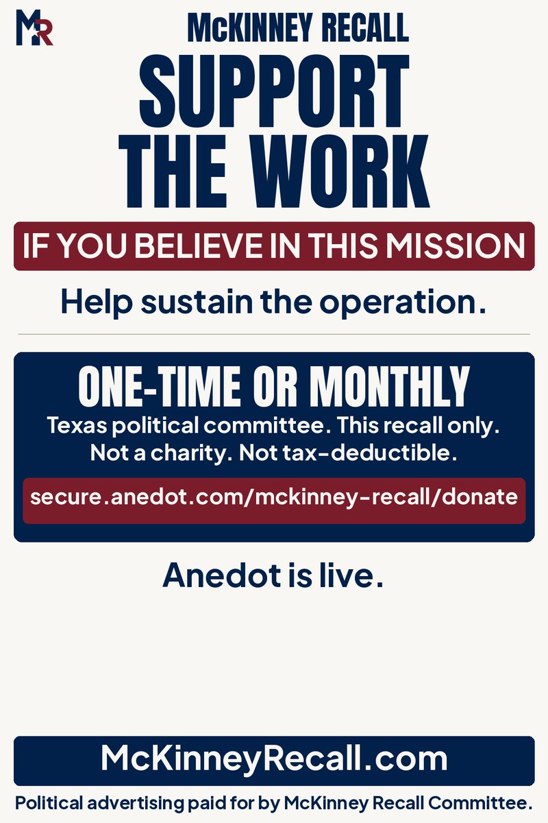 McKinneyRecall's tweet photo. Seven days left before the deadline! 

Help us get there!

https://t.co/xCSIvCXLXb
#SaveMcKinney #McKinneyRecall #RecallMcKinney #McKinneyCityCouncil #McKinneyTX #McKinney #CollinCounty https://t.co/r1kGqSKZqC