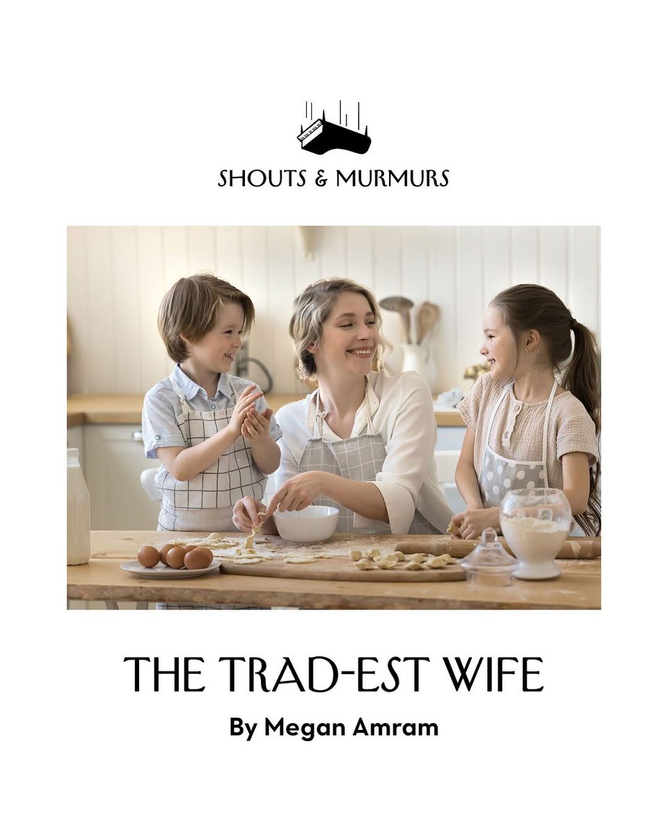 GonsaveisLucas's tweet photo. It’s tough to be the trad-est housewife. Tasks include teaching Biblical Penmanship, Apron Humility, Faith-Based Math, Husband-Washing, and Stove to your small flock of children, as well as taking more than a decade to make a non-GMO, non-witch-bligh... https://t.co/pyIZo7Tka0