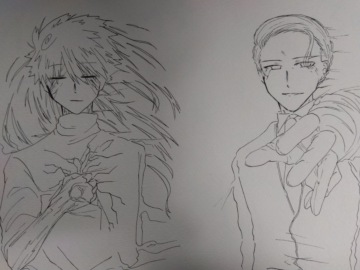 Healthbear_0101's tweet photo. 過去絵晒し大会、それぞれの好きなシーン https://t.co/bqGh8LU8yI