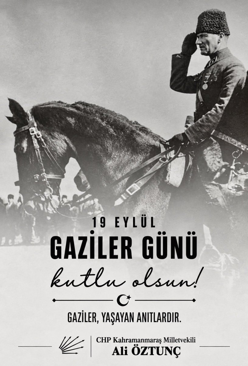 Ali_Oztunc's tweet photo. Başta Gazi Mustafa Kemal Atatürk olmak üzere, vatanımızın bağımsızlığı ve milletimizin huzuru için fedakârlık gösteren tüm gazilerimizi saygı, minnet ve şükranla anıyorum.

#GazilerGünü kutlu olsun. https://t.co/4eqnreXVkM