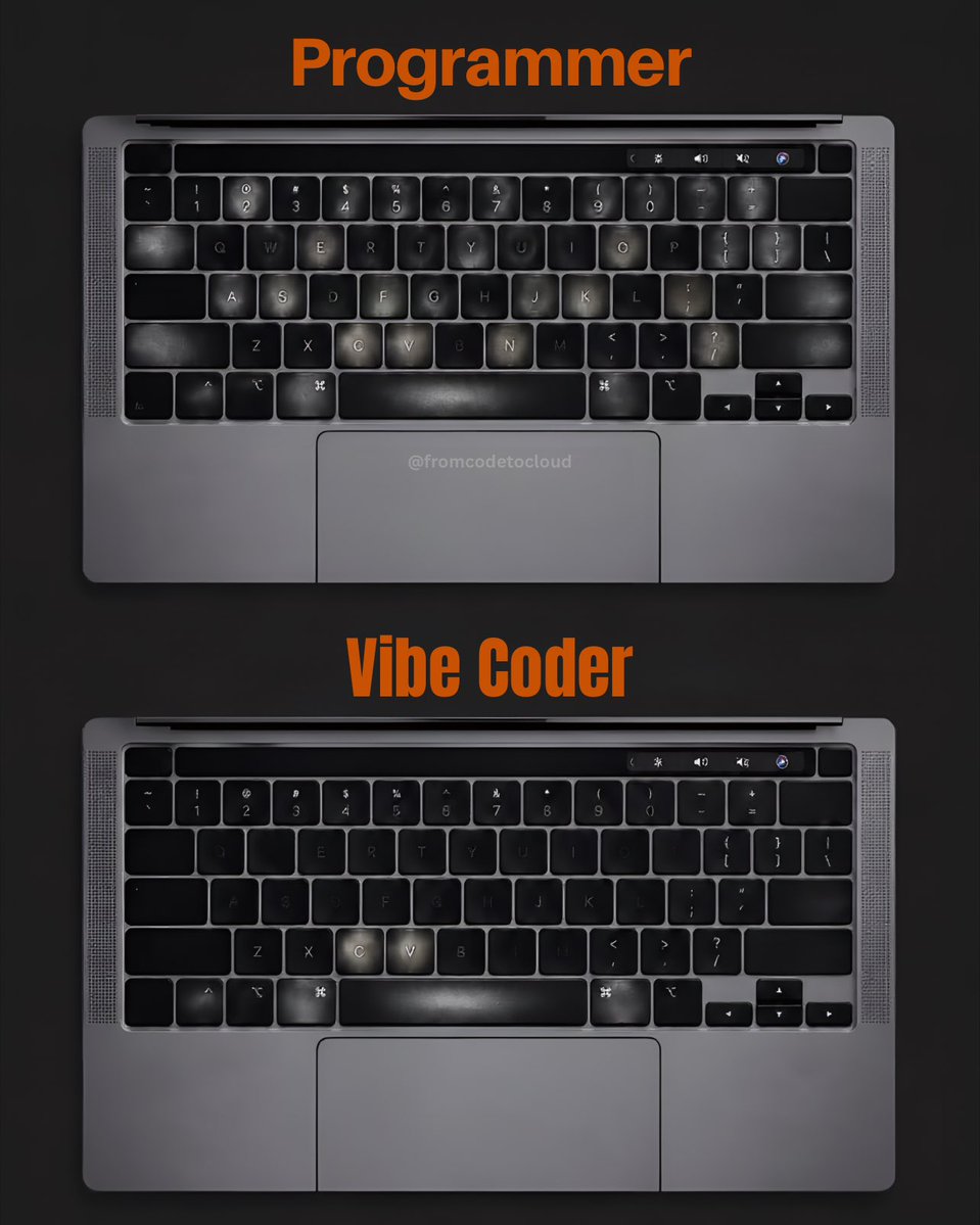 fromcodetocloud's tweet photo. Programmar and Vibe coder keyboard https://t.co/Rd6jX5AfSl