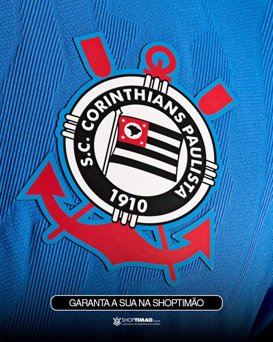 Corinthians's tweet photo. O novo manto do Coringão homenageia o eterno Tobias! 🦅🔵

Acesse a ShopTimão e garanta o seu em até 10x sem juros e sem sair de casa! 
🔗https://t.co/ohpgeYTF3E https://t.co/arQSZDxoOh